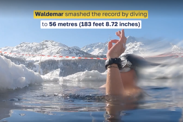 Novi Ginisov rekord koji pomera granice izdržljivosti: Švajcarac neverovatno dugo zadržao dah ispod leda (FOTO)