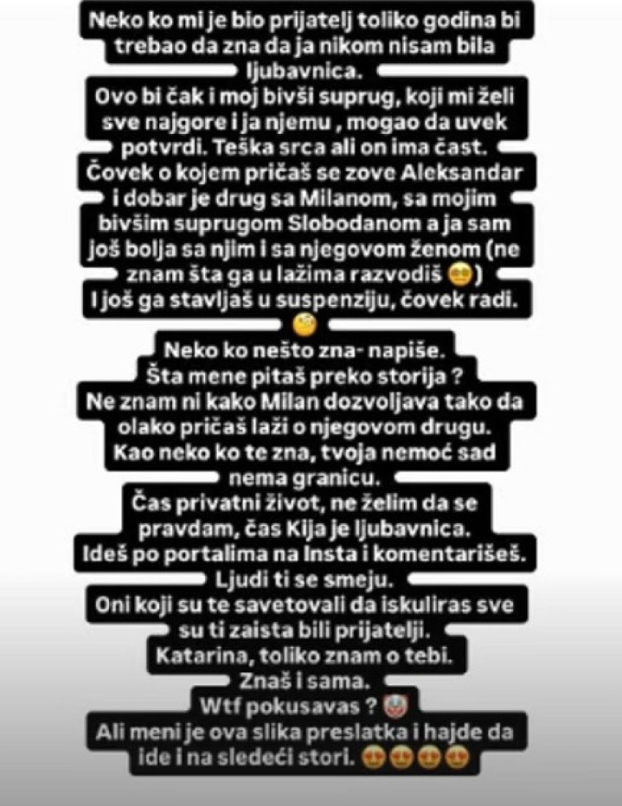 Rat Kije i Kaće ne jenjava! Kockareva pobesnela: To može i Sloba da potvrdi, iako mi želi sve najgore!