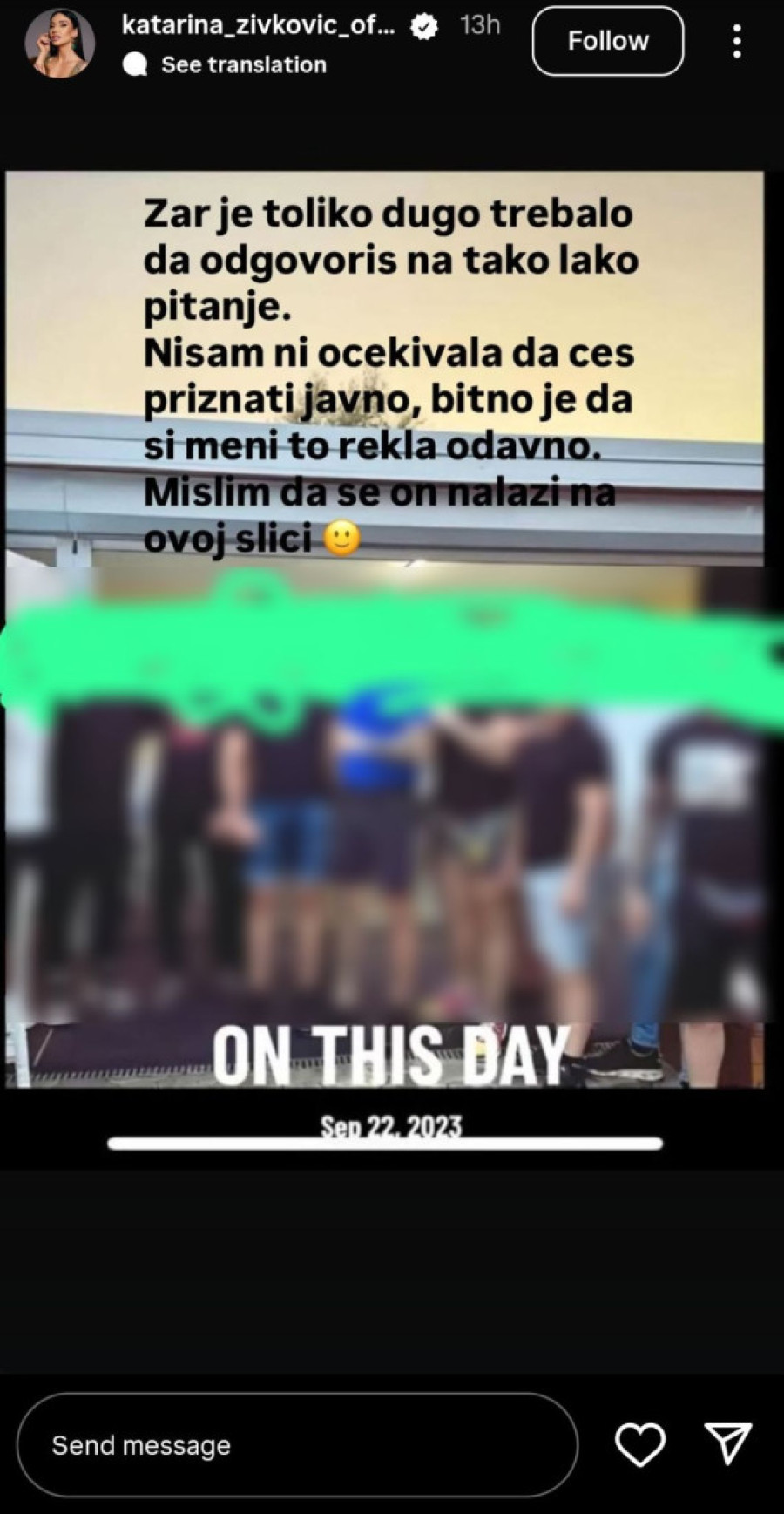 Kaća Živković objavila fotografiju: Kija samo što joj je odgovorila za oženjenog ljubavnika - pevačica uradila ovo!