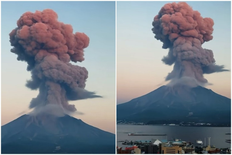 Vulkan eksplodirao u ranu zoru: Zabranjen pristup, region pod pepelom! (VIDEO)