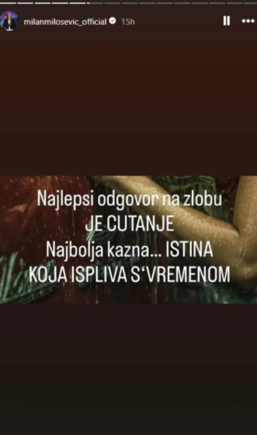 "Najlepši odgovor na zlobu je ćutanje" Milan Milošević se oglasio u jeku drame Kije i Kaće!