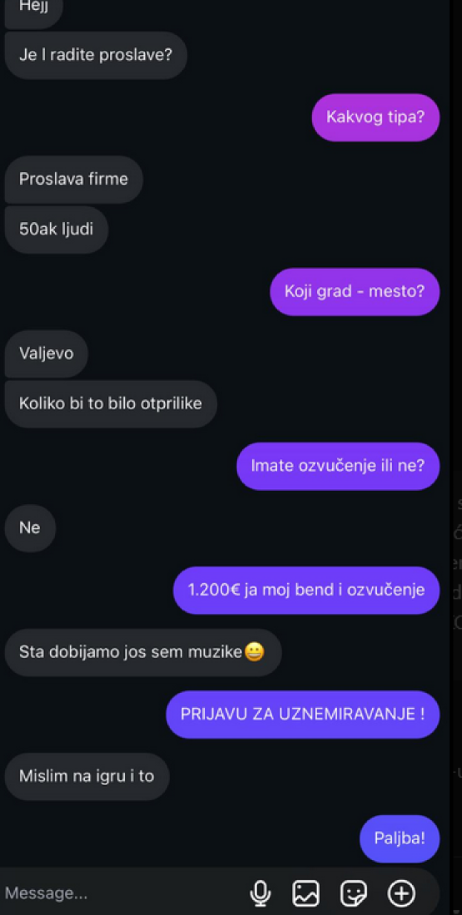 Pevačica dobila nepristojnu ponudu! Valjevac nudio 1.200 evra, a onda je izbio haos! (FOTO)