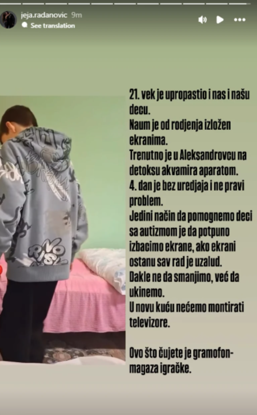 Jelena Radanović o nasledniku koji ima autizam: Odvela sam sina na detoks od ekrana!