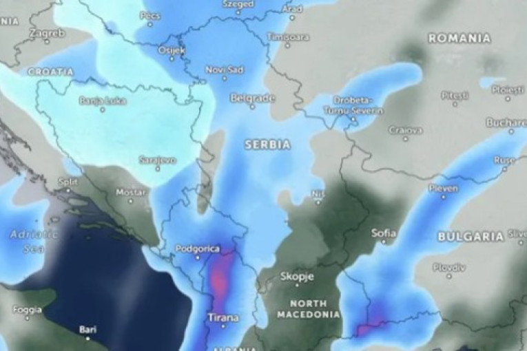 Zima kuca na vrata: Ovi delovi Srbije će se noćas zabeleti! (RADARSKI SNIMCI)