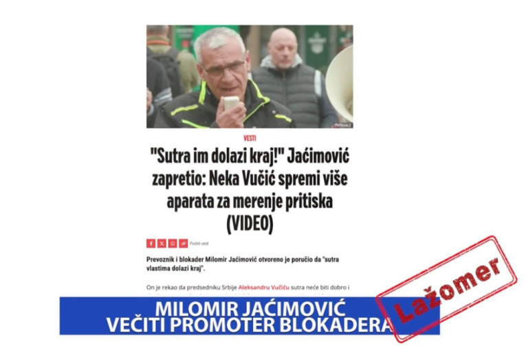 Milomir Jaćimović večiti promoter blokadera