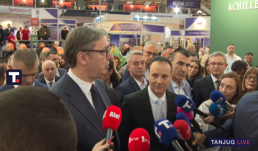 Vučić na sajmu Vinska vizija Otvorenog Balkana: Pišemo istoriju vinske scene Balkana!