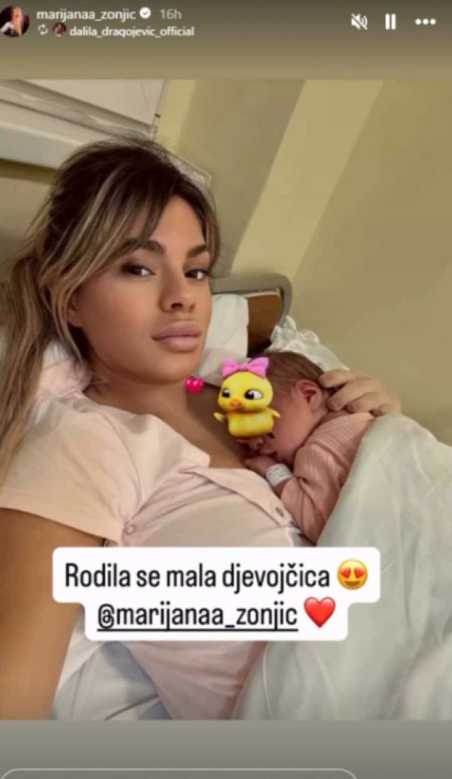 Prva fotografija Marijane Zonjić sa ćerkom: Oglasila se iz porodilišta (FOTO)