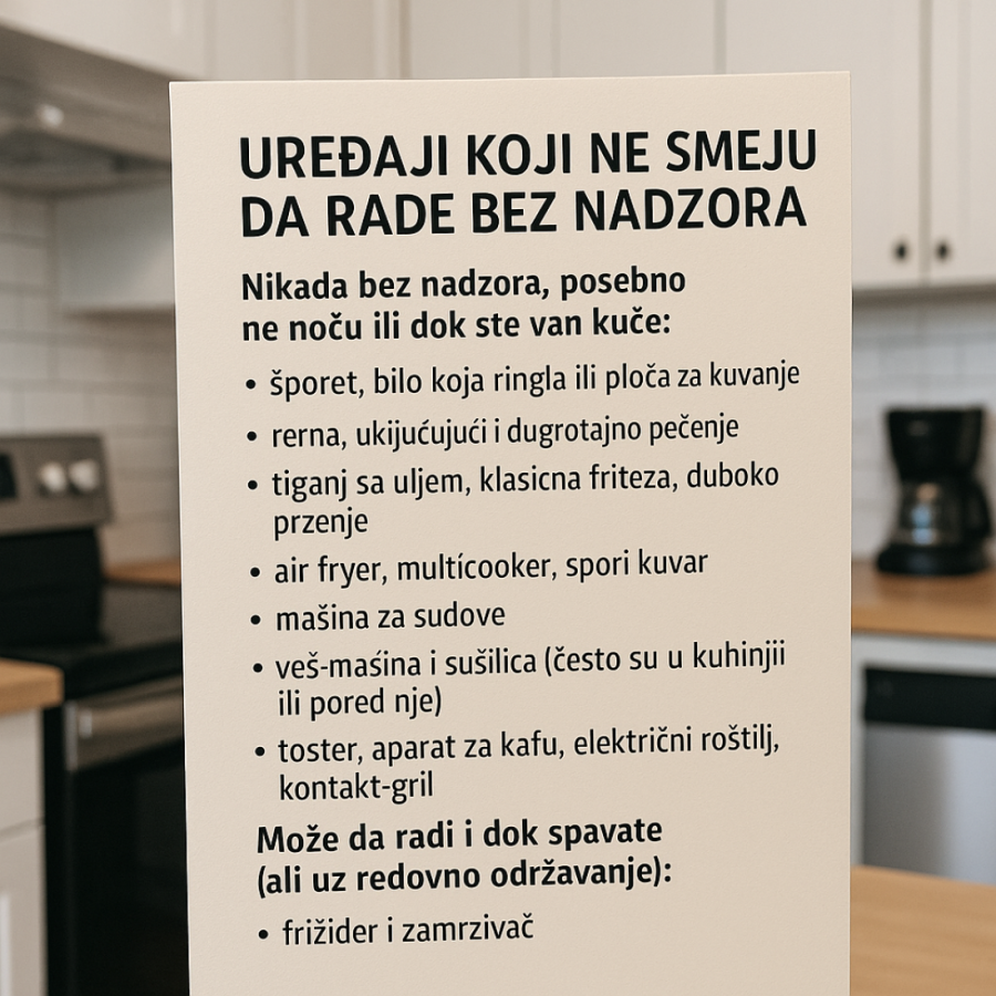 Kuhinjski aparati mogu biti veoma opasni: Ovo nikako ne ostavljajte da radi bez nadzora!