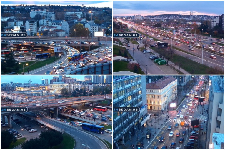 Beograd u špicu: Autokomanda i Gazela najkritičnije, evo gde su još zastoji!