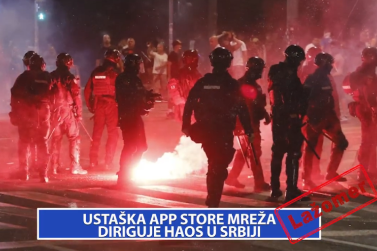 Lažomer: Ustaška APP store mreža diriguje haos u Srbiji