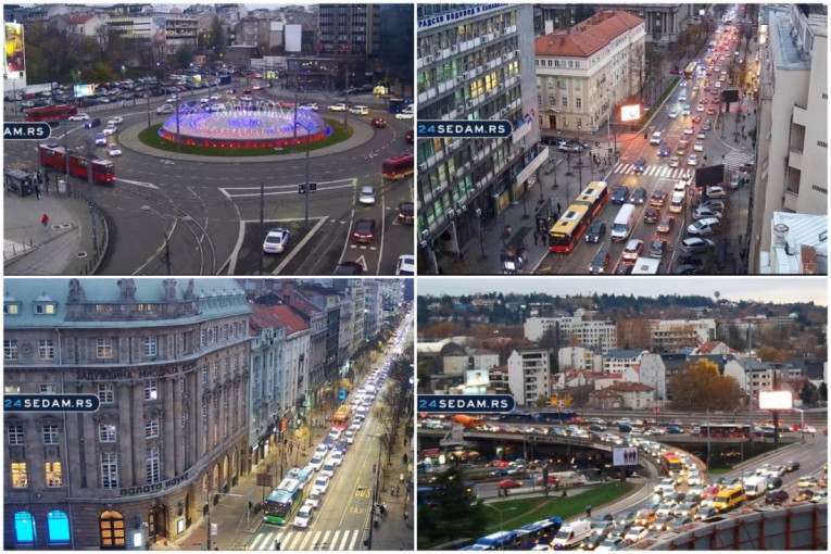 Gužve širom Beograda: U ovom delu grada su najveći zastoji! (FOTO)