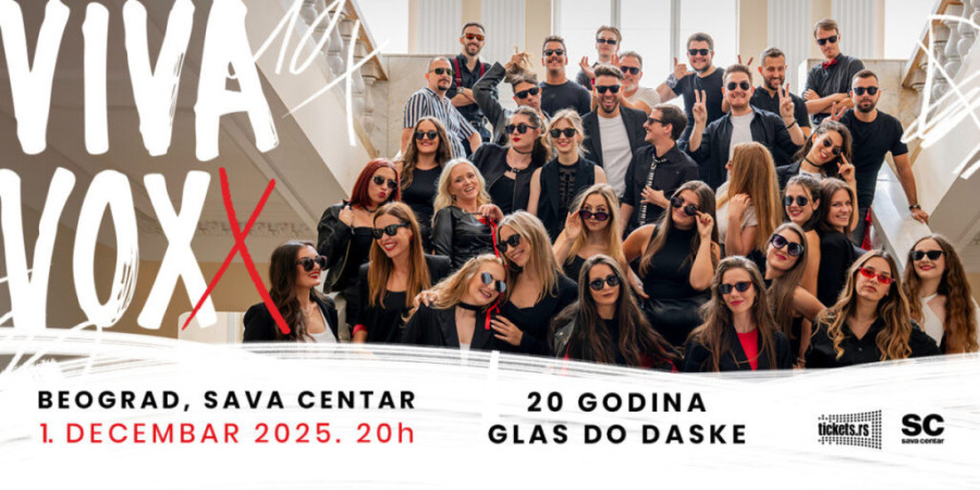Viva Vox slavi 20 godina: Veliki koncert u Sava centru 1. decembra!
