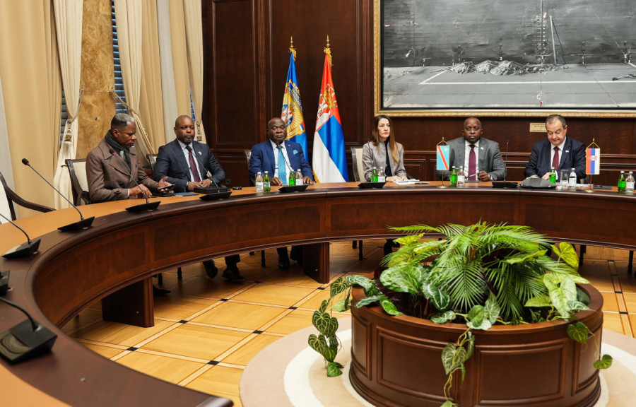 Dačić sa potpredsednikom Vlade i ministrom unutrašnjih poslova Konga o saradnji