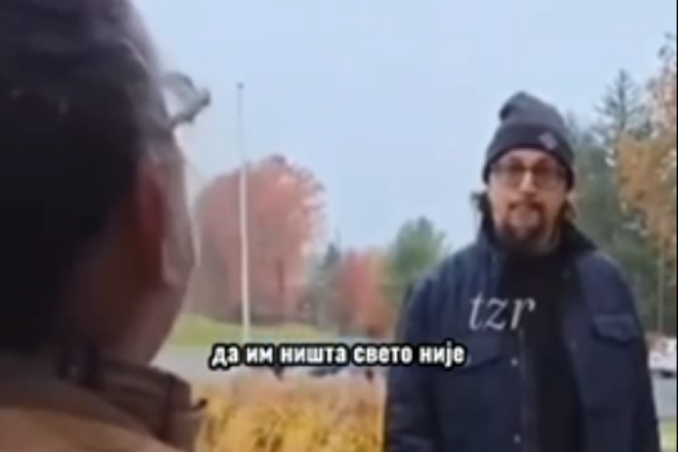 Opoziciona horda sprovodi najcrnji napad: Blokaderska rulja preti svešteniku i skrnavi svetinje! (FOTO/VIDEO)