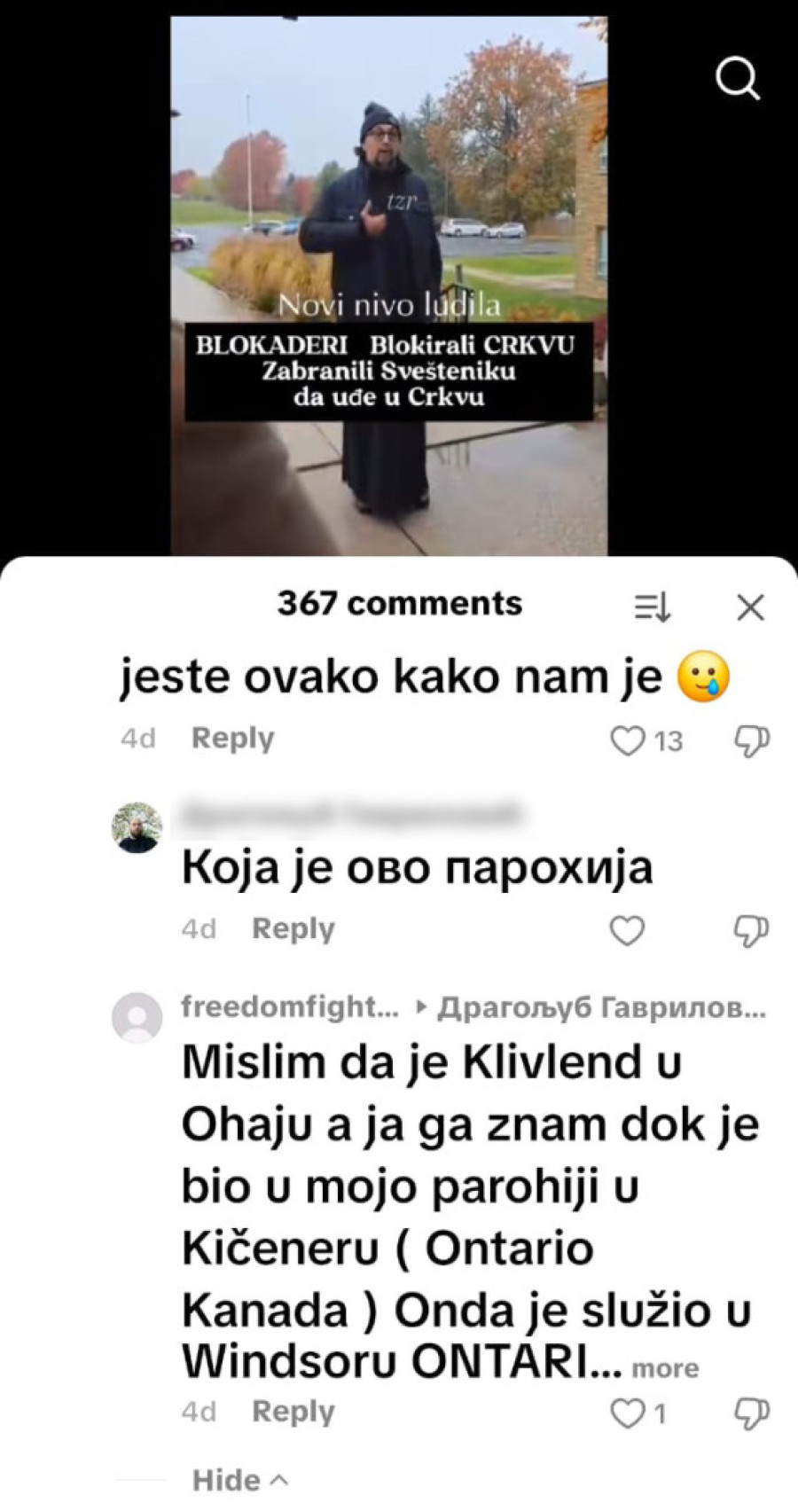 Opoziciona horda sprovodi najcrnji napad: Blokaderska rulja preti svešteniku i skrnavi svetinje! (FOTO/VIDEO)