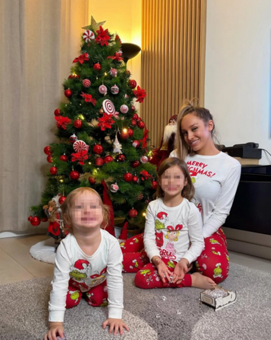 Novogodišnja bajka u domu Lune i Marka: Mija i Lana uparile stajling sa majkom (FOTO)