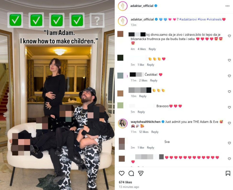 Adam Adaktar šokirao! Oglasio se nakon vesti da čeka peto dete!