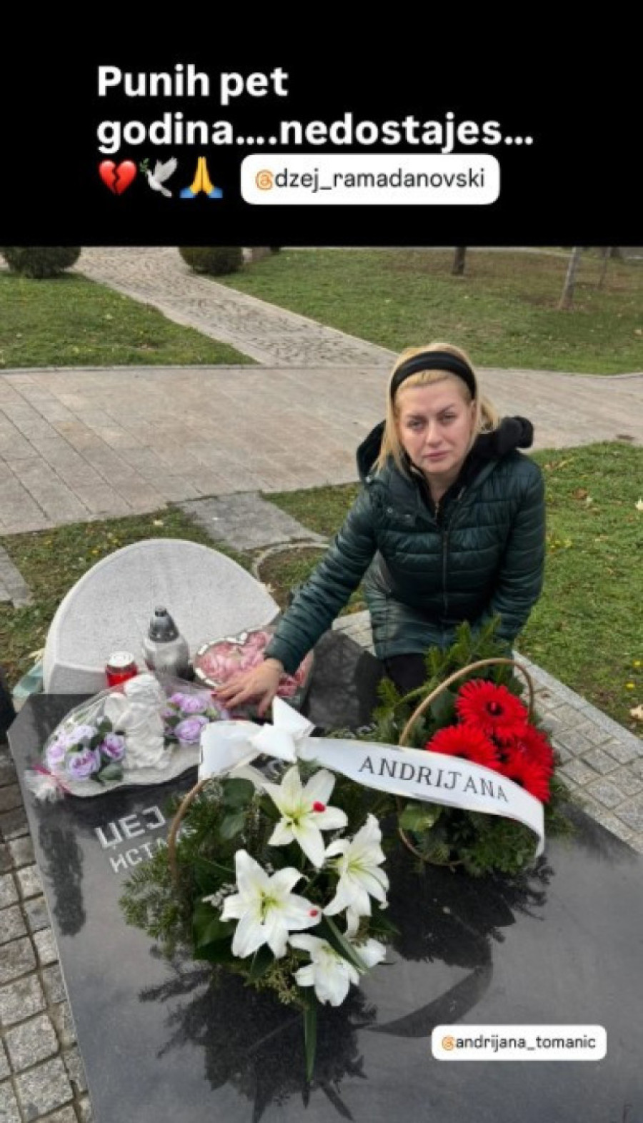 Džejeva ćerka prekinula kontakt sa Andrijanom! Progovorila i o kolegama koji nisu došli na pomen (FOTO)