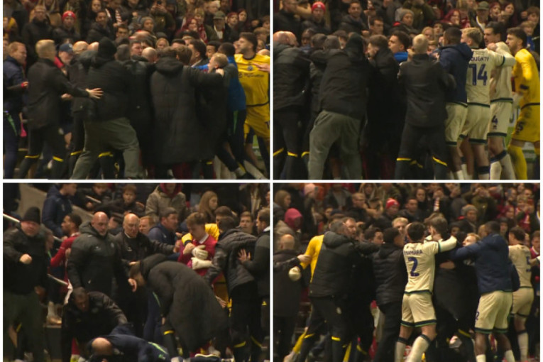 Opšta tuča, ali ne navijača: Srbin doneo pobedu Milvolu, a onda je na kraju usledio haos (VIDEO)