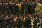 Opšta tuča, ali ne navijača: Srbin doneo pobedu Milvolu, a onda je na kraju usledio haos (VIDEO)