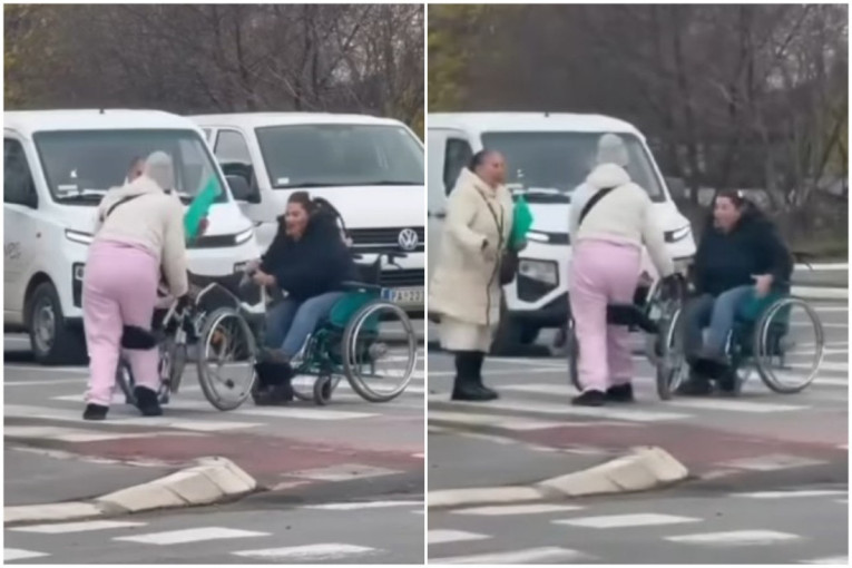 Bizarna scena na Novom Beogradu: Potukle se dve žene u invalidskim kolicima, jedna stvar je šokirala sve (VIDEO)