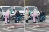 Bizarna scena na Novom Beogradu: Potukle se dve žene u invalidskim kolicima, jedna stvar je šokirala sve (VIDEO)