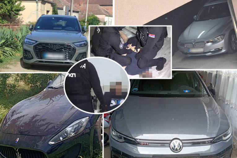 Uhapšeni zbog sumnje da su ukrali i preprodavali vozila vredna 670.000 evra (FOTO/VIDEO)