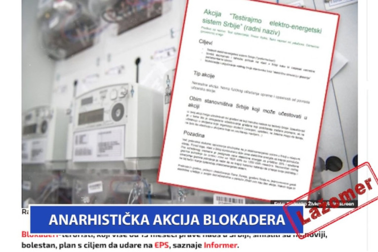 Lažomer: Anarhistička akcija blokadera