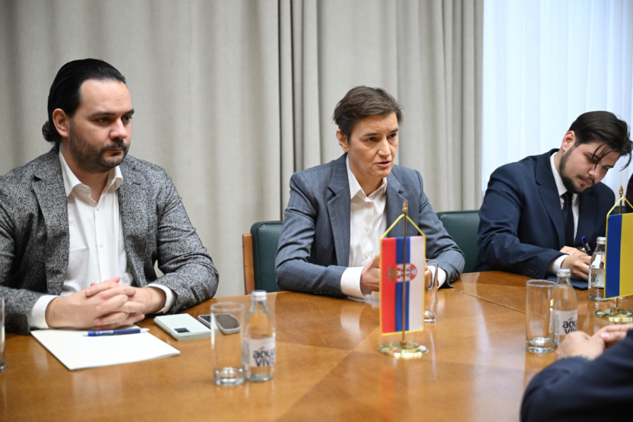 Brnabić primila u oproštajnu posetu odlazećeg ambasadora Ukrajine Tolkača