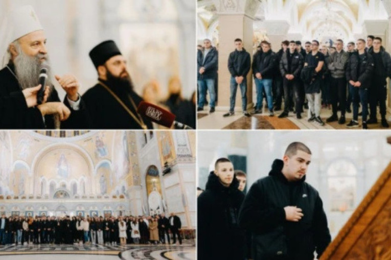 Patrijarh blagoslovio učenike tehničke škole "Nikola Tesla" iz Vukovara: Ekskurziju organizovala fondacija Sveta Petka