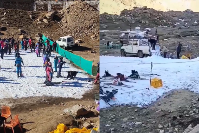 Jadan prizor na popularnoj planini! Turisti očekivali belu idilu, dočekalo ih nekoliko metara veštačkog snega (VIDEO)