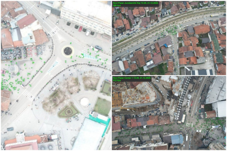 Blokade u Novom Pazaru: Tačkasti softver prebrojao blokadere - a tvrde da je ovo cela Srbija?