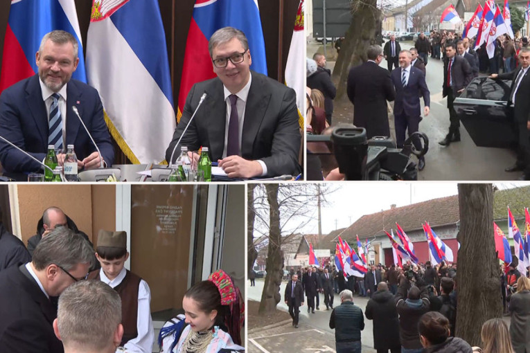 Vučić i Pelegrini u Bačkom Petrovcu: Ponosan sam na Slovake u Srbiji, država će finansirati izgradnju Srpske kuće (FOTO/VIDEO)