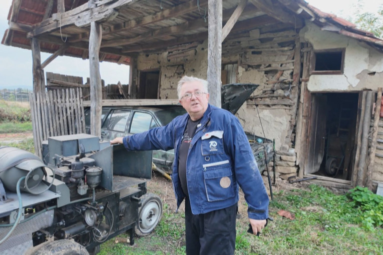 Njegov stari pasat radi na pregorelo ulje, a osmislio i mašinu za seckanje granja: Milan je neverovatan inovator iz sela Mrmoš (FOTO)