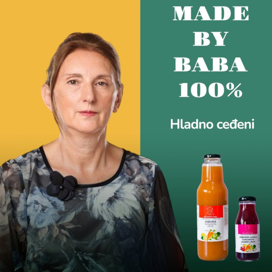 Nada proizvodi ukusne prirodne sokove: Za 24sedam otkriva tajne uspešnog biznisa "Made by baba"