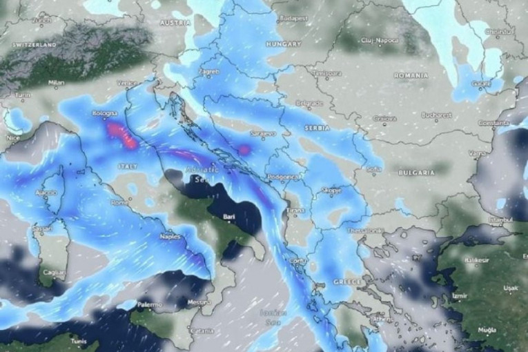 Oblaci jure prema Srbiji: Košava će imati olujne udare od 80 km/h - evo kada stižu kiša i sneg (MAPE)