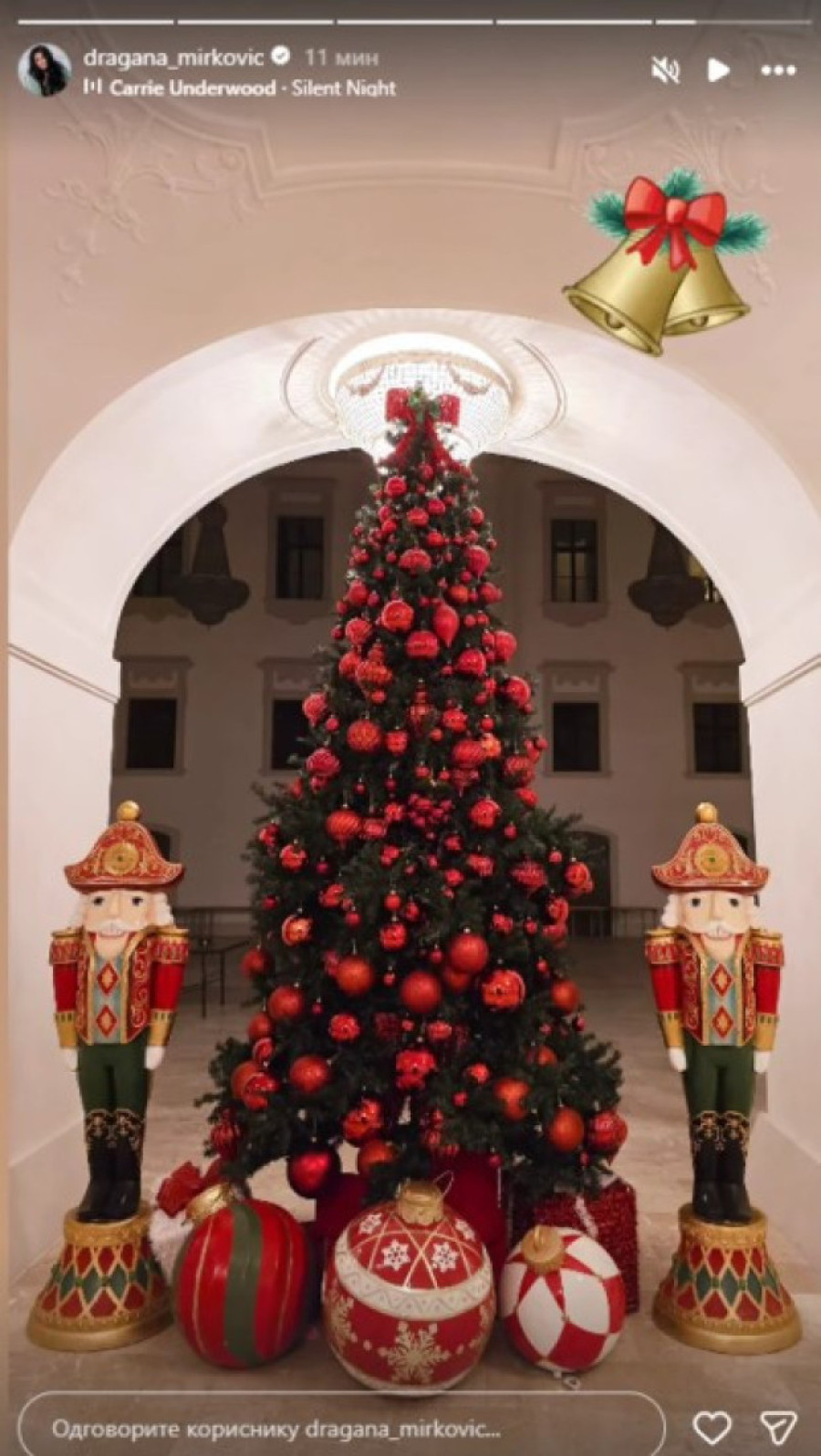 Dragana Mirković ukrasila dvorac u Beču: Napravila pravu novogodišnju bajku (FOTO)