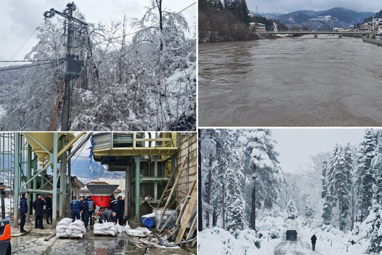 Sneg, poplave i nestanci struje: 40 hitnih intervencija širom Srbije