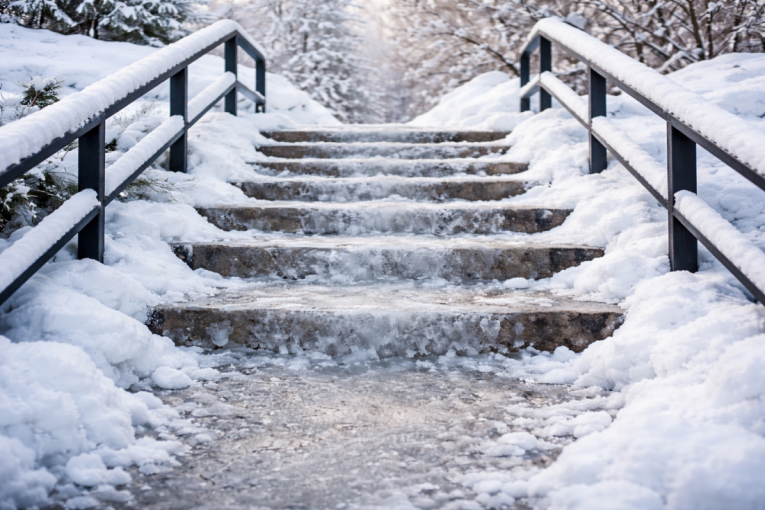 Zaboravite na so, ovaj kućni trik će istopiti led na stepenicama za nekoliko sekundi!
