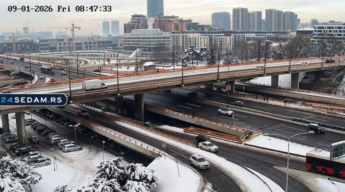 Kakvo je stanje na ulicama Beograda: Samo jedna linija izmenjena, pratite 24sedam kamere uživo!
