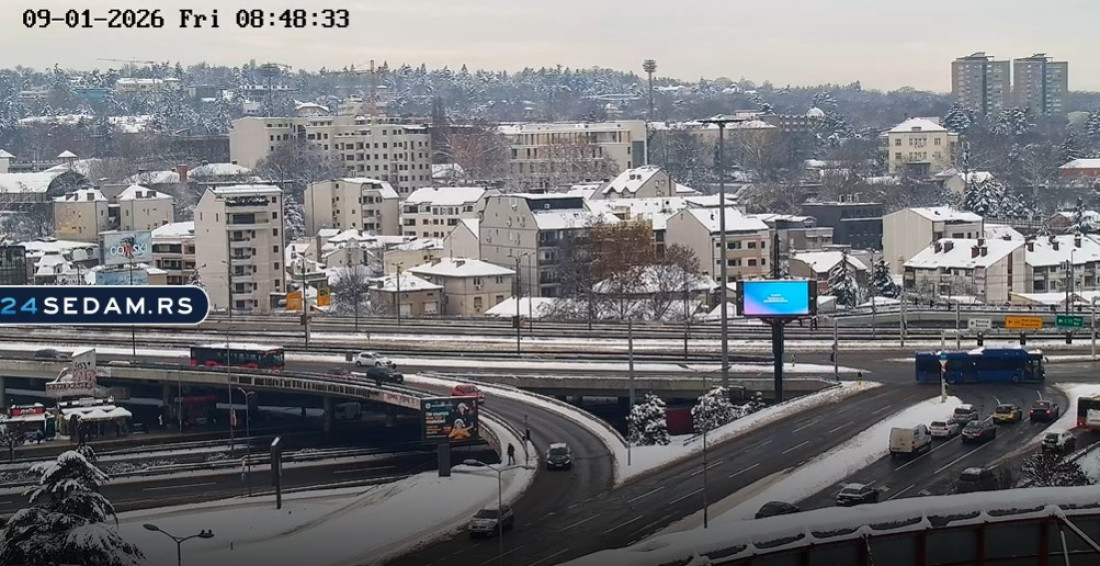 Kakvo je stanje na ulicama Beograda: Samo jedna linija izmenjena, pratite 24sedam kamere uživo!