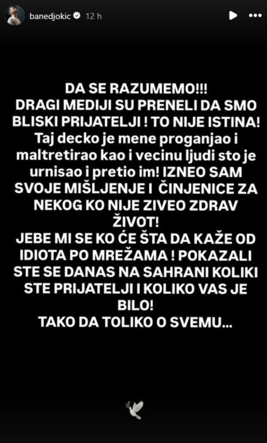 Bane Đokić zapenio, obratio se prijatelju pokojnog frizera: "Šta si se ućutao, objasni od čega se zarazio!"