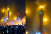 Gori jedna od najvećih džamija u Iranu! Demonstranti zapalili objekat i gledali kako nestaje (VIDEO)