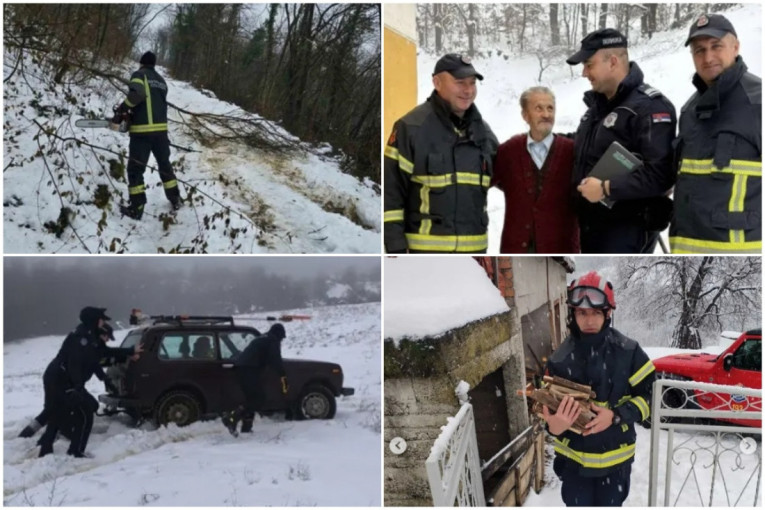 Heroji na terenu: Policajci i vatrogasci svakodnevno spašavaju ljude i njihove domove! (FOTO)