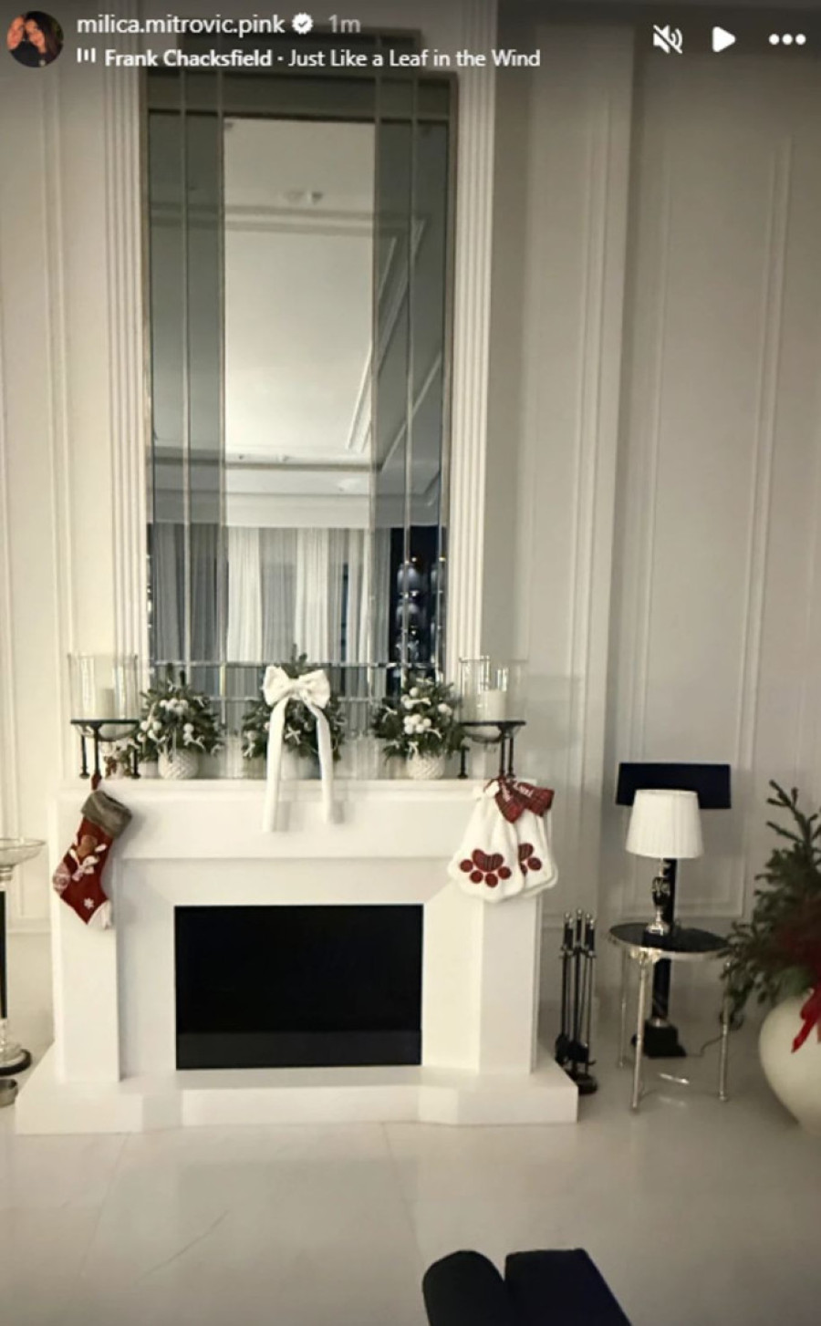 Kamin, ogledalo skoro do plafona: Milica Mitrović raspametila pošto je pokazala delić porodične vile! (FOTO)