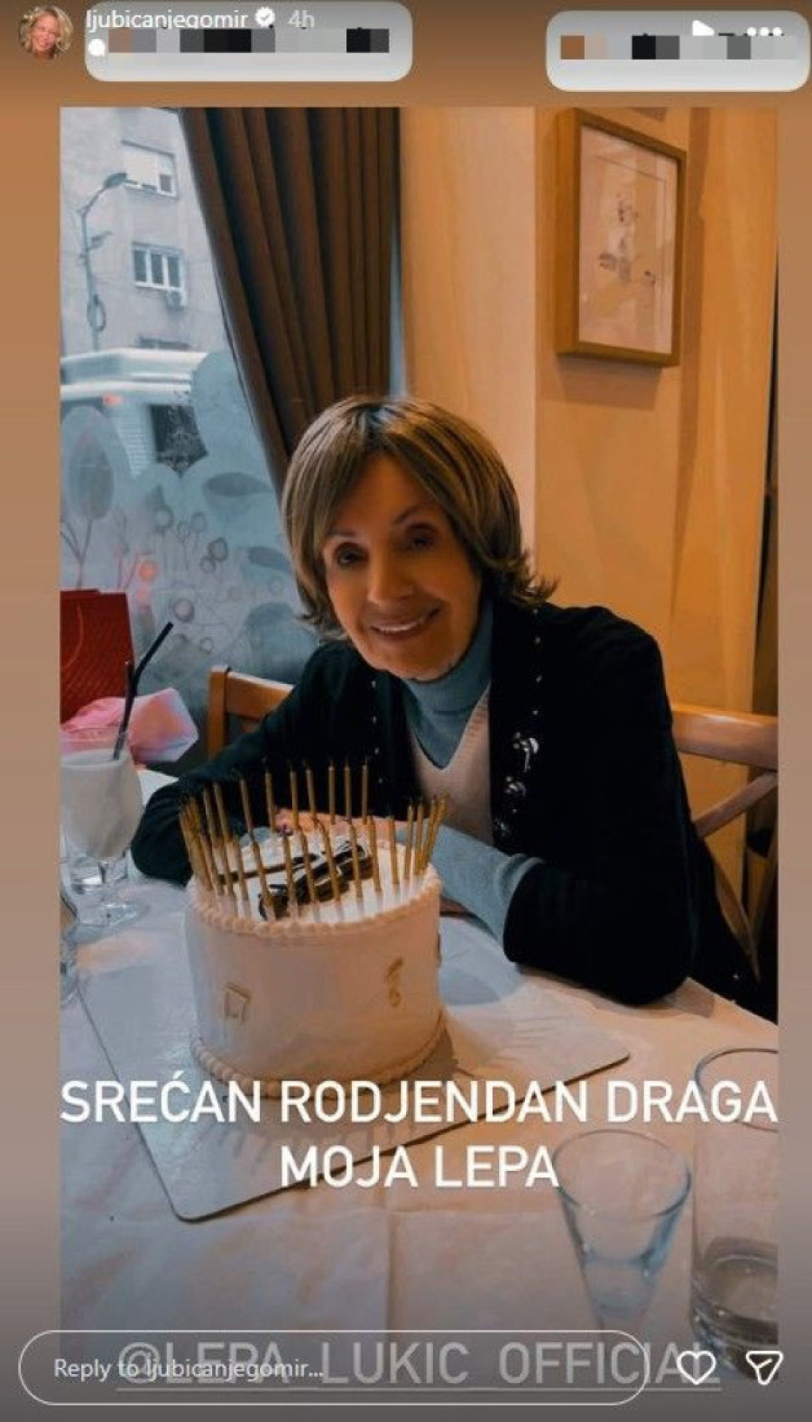 Lepa Lukić proslavila 86. rođendan: Fotografija o kojoj se priča! (FOTO)