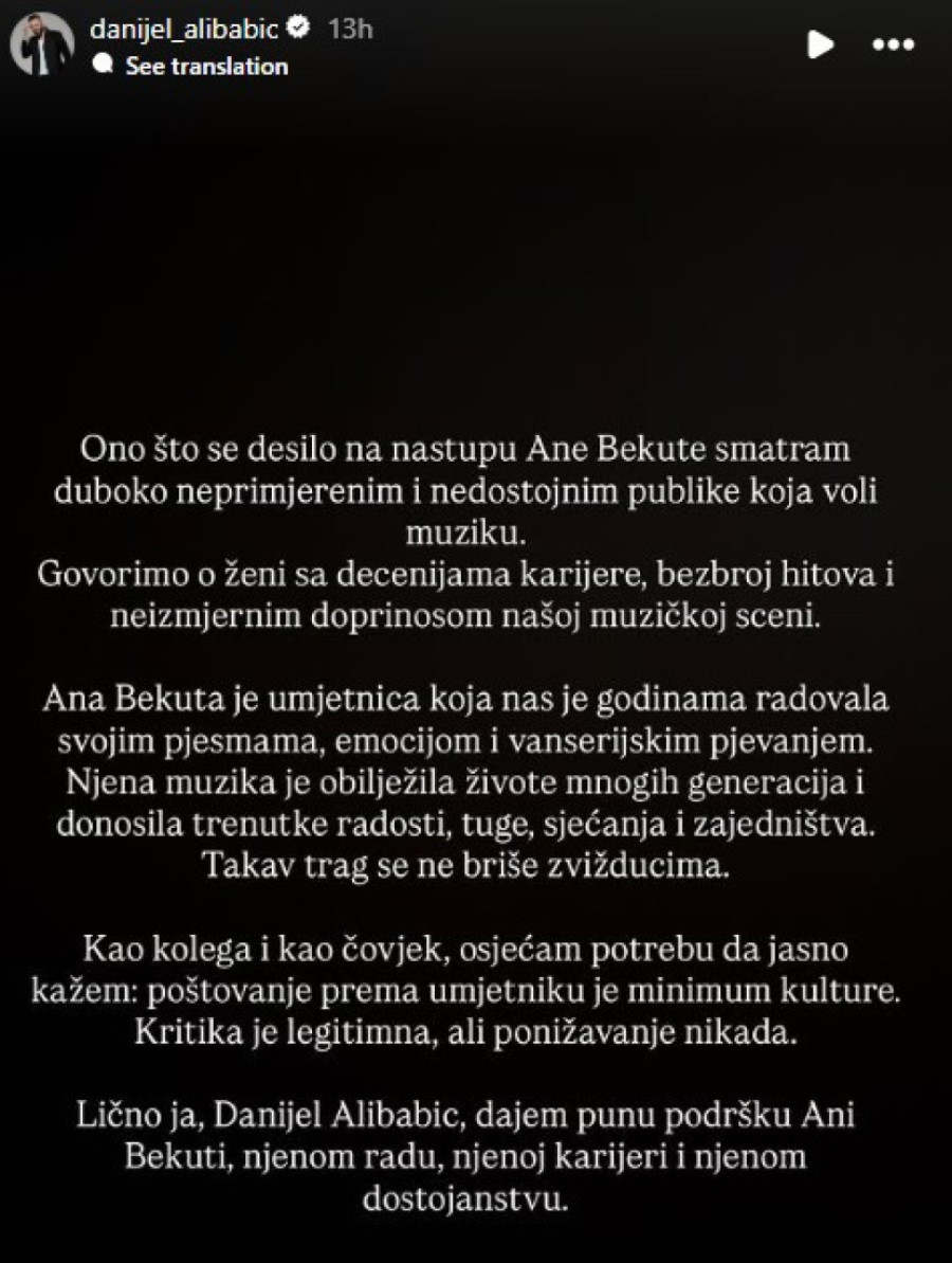 "Kao kolega i kao čovek..." Danijel Alibabić šokiran blokaderskim napadom na Anu Bekutu! (FOTO)