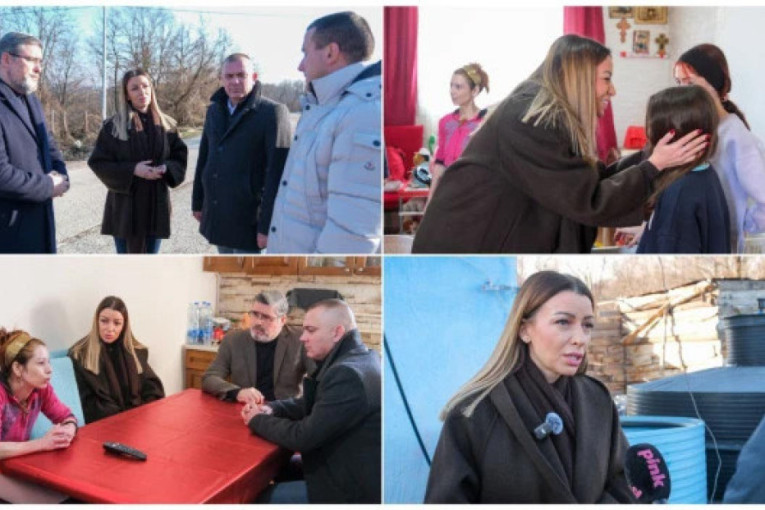 Naš zadatak je da budemo uz narod! Mesarović posetila porodicu Marković u Osečini: Situacija je stabilna, rušitelji države šire laži!