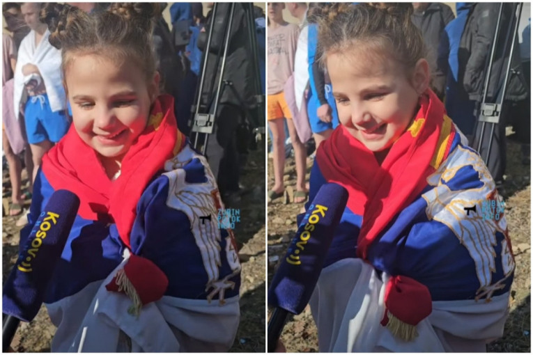 Ona je hit Bogojavljenja: Natalija (6) zaplivala za Časni krst na Gazivodama i sve ostavila bez reči! (VIDEO)