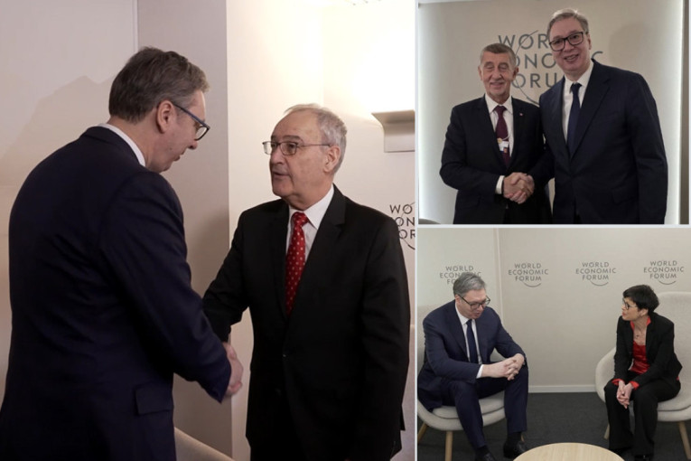 I danas gust raspored predsednika Vučića u Davosu: Sastao se sa Martom Kos i Rubiom, Parmelanom, Babišem... (FOTO/VIDEO)
